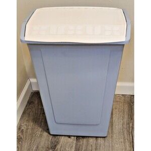 Vintage Rubbermaid Dixie Cup Blue 13 Gallon # 2395 Trash Garbage Can RARE 80s